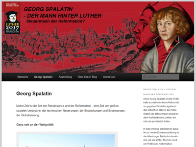 In Altenburg wird das Thüringer Themenjahr Reformation und Politik mit zwei Ausstellungen, einer App und einem Blog für den Reformator Georg Spalatin begangen.