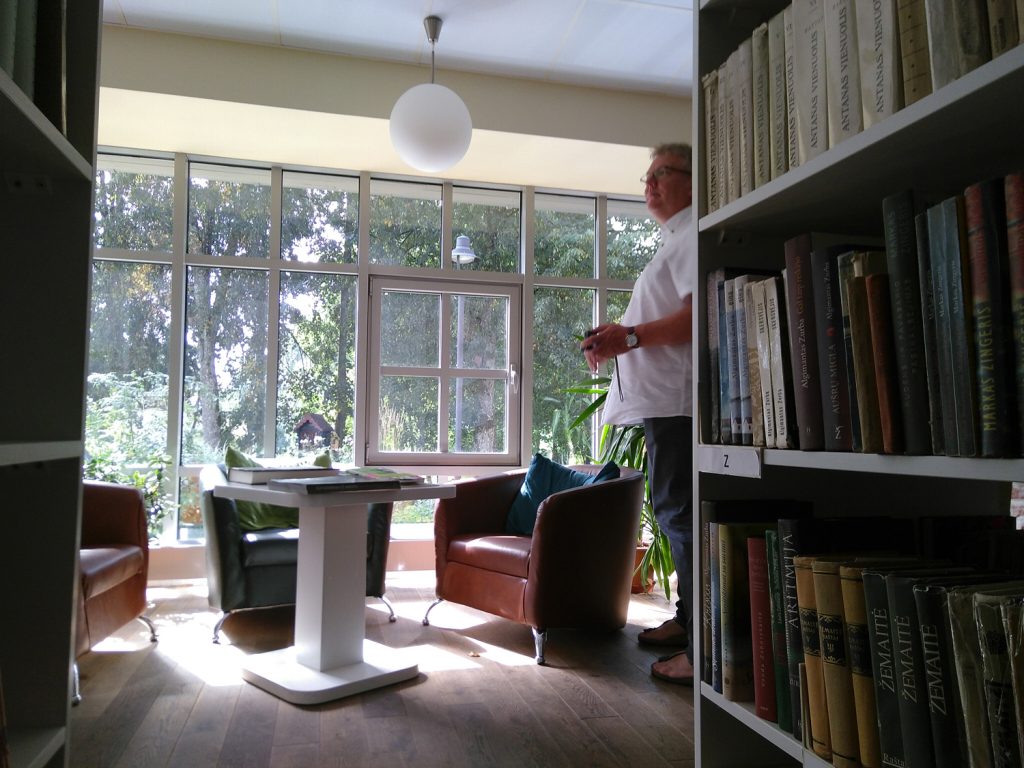 Die ehemalige Orangerie der Bibliothek in Plunge, Lithauen, soll per Virtual Reality wieder erlebbar werden.